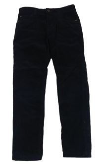 Tmavomodré skinny manšestráky Next