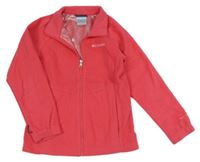 Jahodová fleecová funkčná prepínaci mikina s logom Columbia