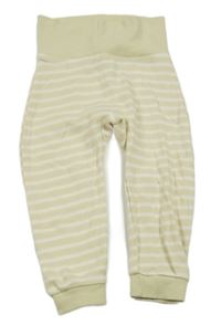 Světlebéžovo-biele pruhované turecké tepláky lupilu