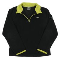 Čierna fleecová funkčná mikina s logom TRESPASS