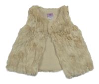 Smotanová kožušinová podšitá vesta F&F