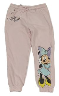 Světlerůžové tepláky s Minnie Disney