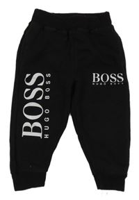 Černé tepláky s logy HUGO BOSS