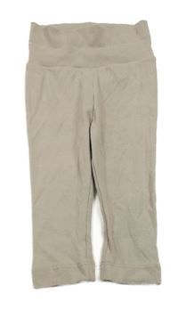 Šedobéžové rebrované tepláky H&M