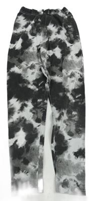 Čierno-sivo-biele batikované legíny PRIMARK