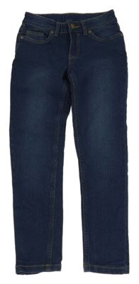 Tmavomodré skinny teplákové rifle Y.F.K.