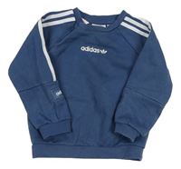 Modrá mikina s logom Adidas