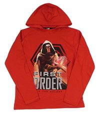 Červená mikina s Darth Vaderem a kapucí - Star Wars