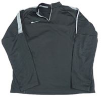 Černá sportovní funkční mikina s logem Nike