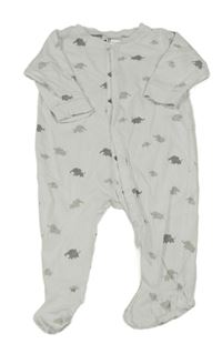 Biely overal so slonmi H&M