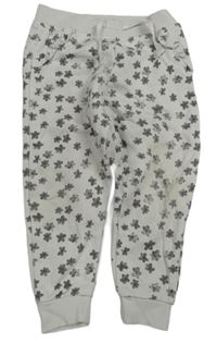 Biele kvetované tepláky Primark