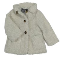 Svetlosivá huňatá podšitá bunda F&F