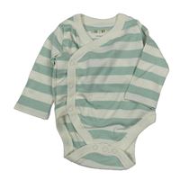 Smetanovo-zelené pruhované zavinovací body