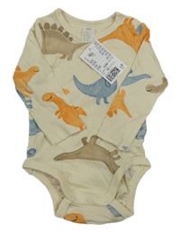 Nové - Krémové body s dinosaury H&M