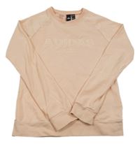 Ružová mikina s nápisom Adidas