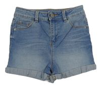 Modré rifľové kraťasy George