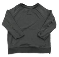 Antracitová mikina s nápisom George