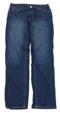 Tmavomodré slim rifle H&M