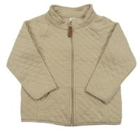 Písková prošívaná propínací mikina H&M