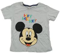 Šedé tričko s Mickeym