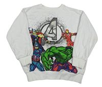 Biela mikina s Avengers Marvel