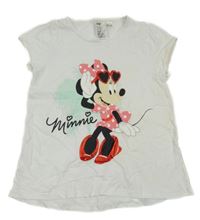 Biele tričko s Minnie H&M
