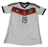 Bílo-červený fotbalový funkční dres - Mario Götze - Deutschland Adidas