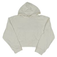 Biela crop mikina s kapucňou Tom Tailor