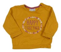 Pomerančová mikina s nápisom Ergee