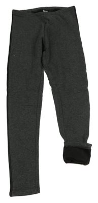 Tmavošedé zateplené legíny s bílým pruhem C&A