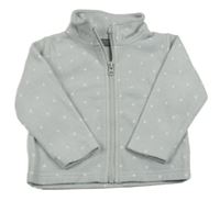 Sivá bodkovaná á prepínaci fleecová mikina Primark