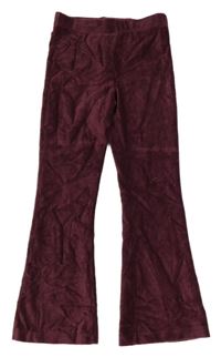 Vínové rebrované zamatové tregíny Dopodopo