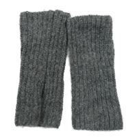Nové - Tmavošedé pletené návleky na ruce 