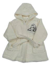 Smetanový plyšový župan s dalmatinem a kapucí Disney