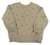 Béžová mikina so stromky H&M