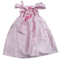 Kockovaným - Ružové šaty s mašlou