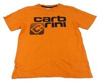 Oranžové tričko s logom Carbrini