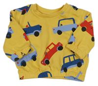 Žltá mikina s autami Primark