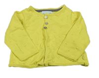 Žltý prepínaci sveter s 3D bodky Obaibi