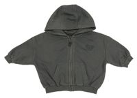 Antracitová prepínaci mikina s koalou a kapucňou George