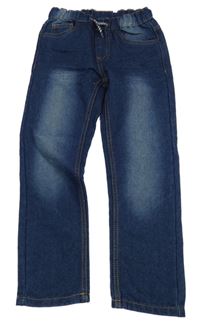 Tmavomodré teplákové rifle Kiki&Koko