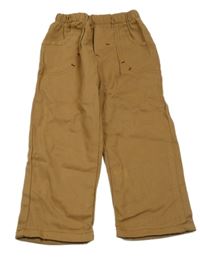 Hnedé plátenné nohavice