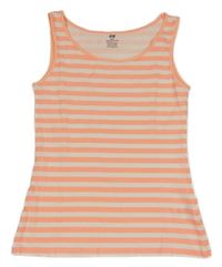 Bielo-neónově ružový pruhovaný top H&M