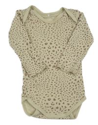 Béžovo-starrorůžové body s leopardím vzorem Name it