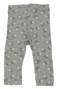 Sivé legíny s králíčky - Miffy H&M