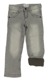Šedé podšité skinny rifle Impidimpi