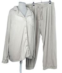 Dámske pudrové plyšové pyžama Primark