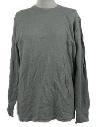 Pánske sivé rebrované thermo tričko