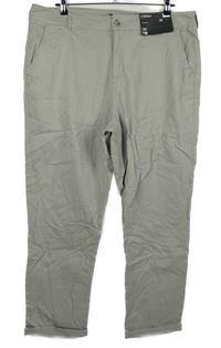 Dámske béžové plátenné chino nohavice F&F