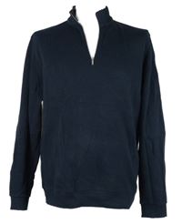 Pánská tmavomodrá mikina se stojáčkem Benetti 